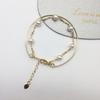 Tendencia y Popular en Douyin, Kuaishou y Pinduoduo: Pulsera de Perlas de Agua Dulce Estrellada de Cola de Pez de Moda con Perlas Blancas