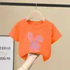 Roupa de Verão Infantil para Meninas 100% Algodão Puro Manga Curta Estilo 2026 Nova Moda Cartoon Roupa Infantil Meninas Meia-Manga Camiseta Infantil Roupa de Verão