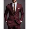 Conjunto de Traje para Hombre en Stock Transfronterizo, Conjunto Casual de Dos Piezas de Traje y Pantalones Europeo y Americano, Chaqueta de Traje para Boda y Noche