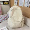 Mochila Escolar Campus Feminina Estilo K Ins Simples Xadrez Mochila Estudantes do Ensino Fundamental e Médio Grande Capacidade Lazer Viagem Mochila