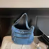 Ins simples da moda bolsa de bolinho nova bolsa tote de brim bolsa transversal casual bolsa de ombro única versátil bolsa de viagem