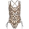 Produtos transfronteiriços nova lingerie sexy sexy estampa de leopardo maiô vazado fabricantes atacado e varejo