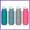 Taza de Agua Plegable de Silicona Portátil, Taza para Ciclismo y Fitness, Tetera Resistente a Caídas para Deportes al Aire Libre, Regalo