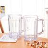 Taza de vino acrílica al por mayor, taza de cerveza de plástico transparente grueso PS, taza de piña, taza de cerveza de barril, taza de bebida 680ml
