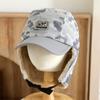 Gorro de Invierno para Niños con Protección para las Orejas, Forro de Felpa Cálido, Estilo Lei Feng, Camuflaje, Gorra de Béisbol Nyc, Cortavientos, Gorra para la Nieve, Comercio Exterior