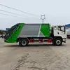 Caminhão compactador de lixo de 14 metros cúbicos com carroceria totalmente fechada e à prova de vazamentos, projetado para a coleta e transporte de resíduos sólidos urbanos em cidades e vilarejos