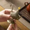 Quemador de Incienso de Aleación Lámpara Mágica de Aladdin con Diseño de Nube Propicia, Polvo Antiadherente, Madera de Áloe y Sándalo para Purificación del Aire y Aromaterapia de Interior