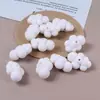 Nube Blanca Pura Rellena Cuentas Sueltas Cadena para Celular DIY Colgante Llavero Accesorios de Joyería Venta al por Mayor