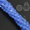 Material de cuentas hecho a mano para manualidades, accesorios de flores, cuentas sueltas, cristal, agujero mediano, cuentas de gota 10x 15 mm 50/tira
