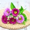 Estilo Europeu Retro 5 Garfos Cachos de Pequenas Rosas de Chá Flores Artificiais Atacado Casamento Casa Flores Falsas de Ameixa de Chá Pequenas Flores