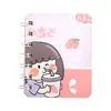 Cuaderno de Espiral A7 de Dibujos Animados, Papelería Creativa y Linda, Cuaderno Rayado, Bloc de Notas Engrosado, Premios de Recompensa para Estudiantes