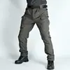 Pantalones Softshell Impermeables para Hombre para Exteriores Otoño e Invierno Pantalones Térmicos Largos Casuales de Carga Pantalones de Senderismo Gruesos de Forro Polar