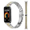 Adecuado para Huawei Watch11 Correa de Reloj de Acero Inoxidable Metálico Pulsera Huawei 11Pro Hebilla de Goma Hebilla Pequeña Correa de Acero de Siete Perlas