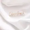 Broche de Laço Coração Simples para Mulheres, Corsage de Luxo, Alfinete Anti-Exposição para Gola Feminina, Alfinete de Cardigã, Acessório de Roupa