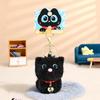 Bolsa de Pelúcia de Gato Fofo Pingente de Chaveiro Joia Boneco de Casal Desenho Animado Chaveiro Mochila com Corrente Atacado