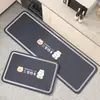 Tapete de Cozinha Macio de Lama Diatomácea Absorvente de Água Antiderrapante à Prova de Óleo Lavagem Livre Limpável Tapete para Pés Absorvente de Óleo Resistente à Sujeira Absorvente de Água Tapete Longo