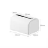 Caja de pañuelos de escritorio simple, mesa de centro, sala de estar, lujo ligero, alta gama, dispensador de pañuelos con resorte, caja de almacenamiento de pañuelos para mesa de comedor del hogar