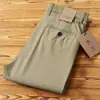 Pantalones largos de modal finos de alta gama para verano, cómodos, transpirables, para hombre, sin planchado, elásticos, rectos, de estilo business casual