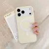 Capa Magnética de Celular Gel Duas em Uma Adequada para Apple 17Promax Tendência 16 Furo Grande Capa Protetora 11 Dopamina