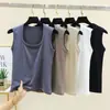Chaleco cálido grueso de terciopelo, versátil, elástico, ropa exterior, ropa interior para mujer, cuello en U, estilo coreano simple, ajustado, capa base, ropa cálida