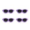 10 Accesorios Redondos de Acrílico para Gafas Preparación de Juguetes de Peluche Hechos a Mano Muñeca Decoraciones Faciales Material