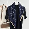 Lenço floral artístico lenço quadrado pequeno da moda lenço decorativo feminino lenço elegante lenço versátil Coreia do Sul faixa de cabelo lenço xale