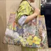 Bolsa de Compras Dobrável de Tecido Oxford Ecológica 210D Grande Bolsa de Ombro Bolsa de Armazenamento Grande Capacidade Bolsa de Compras de Supermercado
