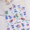 Lindas Pegatinas para Uñas de Stitch 5D Relieve Tridimensional Lilo y Stitch Mickey Mouse Pegatinas para Uñas Artísticas Accesorios Estilo Hg