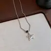 Collar Minimalista Estilo Coreano Estrella de Mar Corazón Letra Cadena para Clavícula de Lujo Ligero Nicho Sensación de Alta Gama Collar de Moda Estudiante para Mujeres