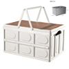 Caja de Almacenamiento Plegable Negra para Camping al Aire Libre Caja Organizadora de Bocadillos para Picnic de Camping Caja de Almacenamiento de Herramientas para Maletero de Coche