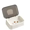 Jabonera linda de dibujos animados con tapa, jabonera de alta estética, portátil para el baño y dormitorio de estudiantes, jabonera para uso doméstico