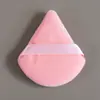 Esponja de maquillaje de doble cara con flocking triangular transfronterizo, esponja de maquillaje de cojín de aire, esponja de maquillaje de polvo denso, esponja de maquillaje de terciopelo de cristal súper suave, esponja de maquillaje de gotas de agua