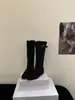 Botas altas de mujer estilo francés, nuevas botas de caña alta apiladas otoño e invierno 2026