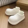 Pantuflas de Algodón Cerradas con Forro de Felpa para Mujer, Para Uso Interior/Exterior en Invierno, Modernas, Casuales, Antideslizantes, Impermeables, de Suela Gruesa, Zapatos de Algodón Calientes para el Hogar