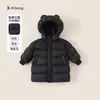 Bangxuan Inverno Novo Roupas Infantis Jaqueta de Penas para Menino Longa com Capuz Três Provas Jaqueta de Inverno Jaqueta de Penas para Menino