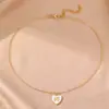 Collar de Concha con Goteo de Aceite de Nuevo Estilo de Verano Transfronterizo para Niñas, Cadena para Clavícula Estilo Lindo, Joyería para la Temporada de Vacaciones en la Costa