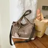 Bolsa de Ombro Única de Gatinho Estudante Estilo Coreano Nicho para Ir ao Trabalho Escola Bolsa Transversal Bolsa Tote de Grande Capacidade para Deslocamento