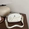 Bolsa Transversal de Ombro Único Simples e Estilosa para Comércio Exterior 2025 Nova Estilo Japonês Casual Versátil Bolsa de Tecido Moda para o Dia a Dia Bolsas Femininas