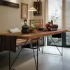 Mesa de computador, mesa de madeira maciça, mesa de jantar retangular, escrivaninha de madeira maciça pura, mesa de estudo, mesa de escritório, mesa de conferência
