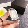 Influencer de Moda Japonesa Elige Reloj Rectangular Plateado con Correa de Malla Reloj de Pulsera de Cuarzo Lindo Reloj para Mujer Venta al por Mayor