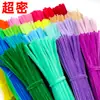 Macaron Colorido Sortido Bastão Torcido Feito à Mão DIY Pacote de Material para Cachorro Cor Vinho Conjunto Completo de Bastões Niuniu Tiras de Lã para Meninas Crianças