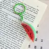 Chaveiro Divertido e Criativo de Fatia de Fruta Melancia Pitaya Kiwi Pingente para Mochila Presente para Melhores Amigos