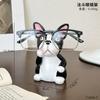 Creativo Lindo Perro Francés Bulldog Estante de Almacenamiento para Gafas Estante de Exhibición Decoración de Escritorio Adornos Oficina Dormitorio Estante para Gafas de Sol