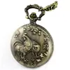 Nuevo anillo de reloj de metal retro nostálgico Zodiaco de bronce, artesanías, accesorios de colgante, collar abatible, venta al por mayor