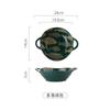 Tigela dupla com alça oposta estilo japonês cerâmica louça Tigela de Arroz Tigela de Macarrão tigela de sopa tigela de salada tigela de ovo cozido estilo europeu underglaze doméstico