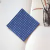 Mantel Cuadrado Azul de Algodón Tela Jacquard Bordada Brocada Servilleta Posavasos Posavasos de Té Japonés Mantel Aislante
