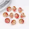Novo Estilo Chinês Flor de Lótus de Vidro Base Grampo de Cabelo Hanfu Pulseira Colar Contas Feito à Mão DIY Pingente Acessórios