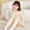 Roupas Íntimas de Algodão com Lycra Outono para Meninas Yingbron Roupas Quentes de Outono Calças de Outono Roupas de Casa para Crianças Conjunto Básico de Pijama