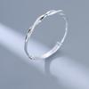 Pulsera Anillo de Mobius Chapada en Plata 999 para Mujer Ins Diseño de Nicho Sentido de Verano Joven Tirador y Empuje Pulsera de Gipsófila