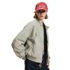 Chaqueta de Béisbol Americana Corta Holgada Estilo Urbano para Hombre y Mujer, Primavera y Otoño, Cremallera Bidireccional, Chaqueta con Diseño Patchwork